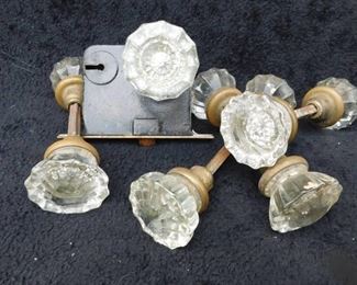 Antique Victorian 12 pt. Door Knobs