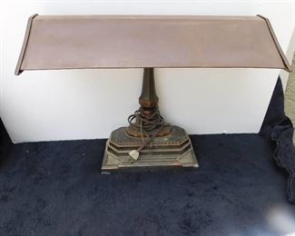 Vintage Brass Desk Top Lamp