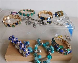 Shades of Blue Costume Jewelry Collection