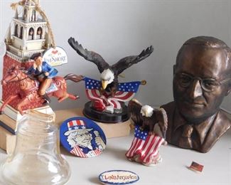 Harry S Truman & Americana incl. Eagle Statues
