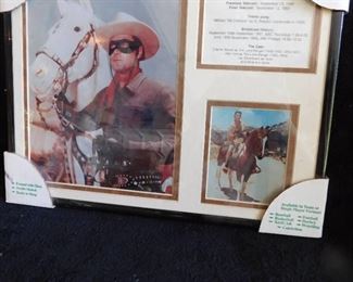 Collectible Lone Ranger & Tonto Framed Art