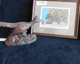 John Stuart Southwest Print & Roadrunner Statue