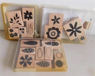 Crafters Wood & Rubber Block Stamps