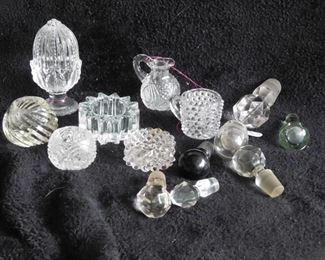 Vintage Glass Miniatures & Decanter Stoppers