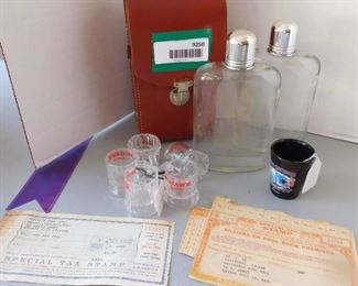 Vintage Tax Stamps, Flasks, & More!
