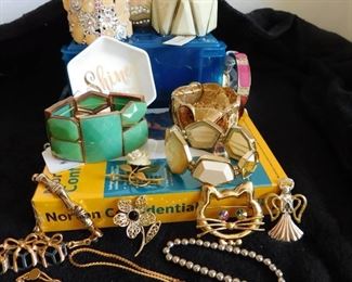 Collection of Vintage Chunky Costume Jewelry & More