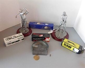 Practice Putter, Golf Balls & Memorabilia