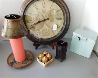 Clock & Candles incl Party Lite Aroma Stand