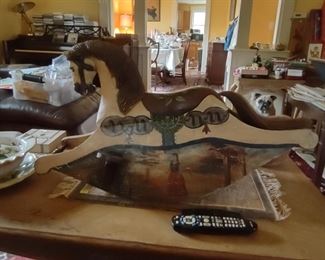Hand painted antique hobby horse in excellent condition 