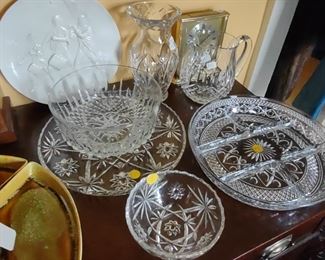 2 pc Waterford and other glassware