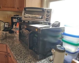 Microwave and toaster over