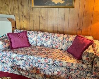 Floral sofa