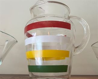 Cheerful MCM mainstay striped pitcher