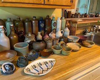 Just some of the unbelievable pottery collection!