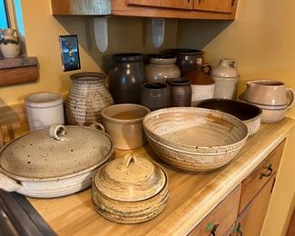 More pottery, including jugs, pitchers and serving pieces.