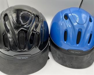 2 almost brand new Troxel equestrian helmets.