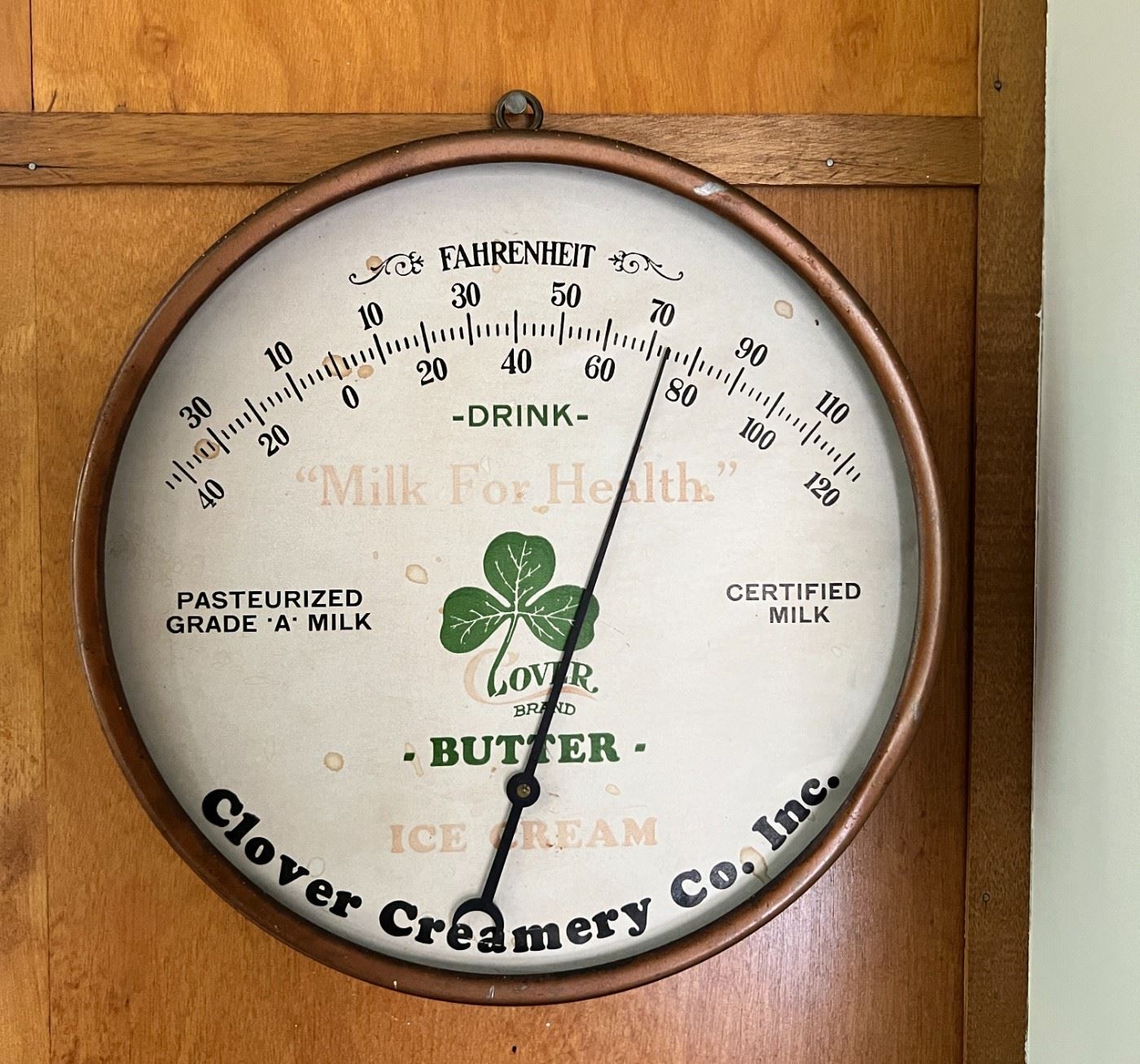 CLOVER CREAMERY THERMOMETER