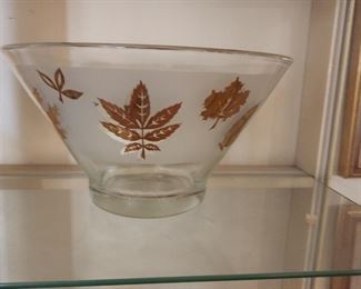 Libby Golden Leaf MCM Chip bowl (sorry, missing the dip bowl)