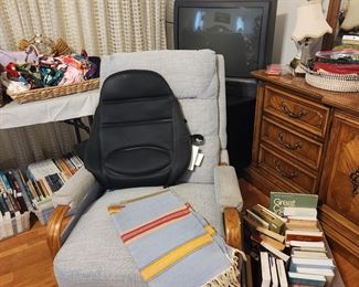 Recliner, chair massager,