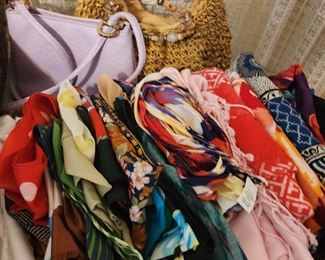 Scarves and purses