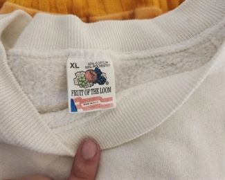vintage fruit of the loom sweatshirt