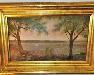 Antique painting on canvas
