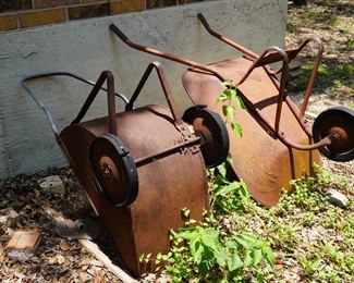 Old wheelbarrows