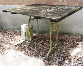 Iron base table