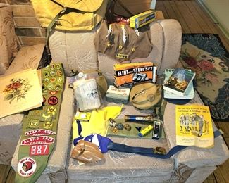 Boy and Girl Scout items