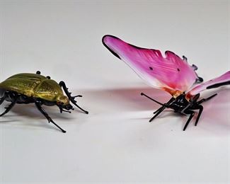 Vittorio Costantini hand-blown Venetian glass insects