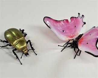 Vittorio Costantini hand-blown Venetian glass insects