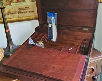 Antique travel desk