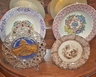 Antique decorative plates