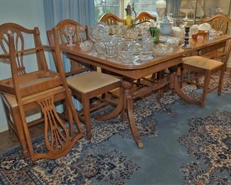 Dining room table and chairs