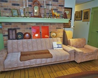 Retro sofa and matching chair
