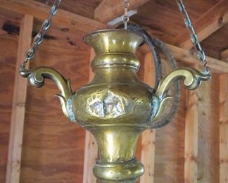 Brass sanctuary lamp