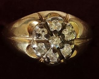 14k and Diamond man's ring