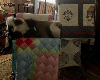 We still have several handmade quilts for sale this discount weekend. Some pictured here may no longer be available.