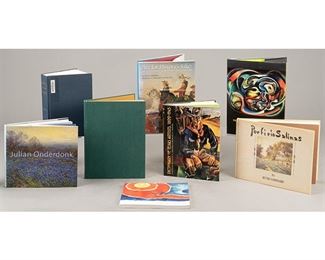 Collection of 8 Texas art  literature books