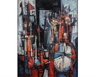 Fred Binder Samuelson, Warriors , oil on canvas