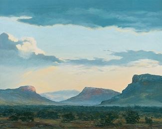 Bill Zaner (Texas, 1930-2015), Big Bend landscape, oil on canvas