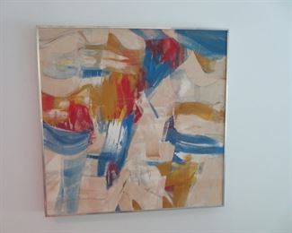 Abstract, signed Pat Morse dated '64, 34" sq.