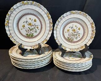 20 Pieces of Copeland Spode buttercup China