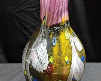 Imaginative Murano Art Glass Vase