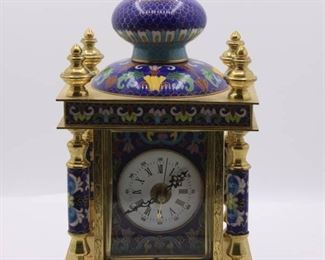 Vintage Cloisonne Clock