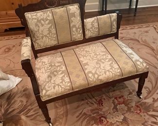Victorian small loveseat