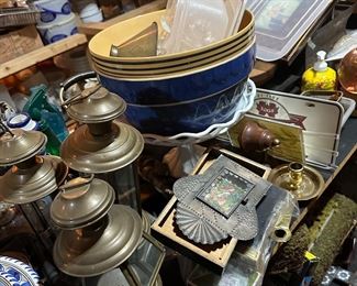 Brass candle lanterns