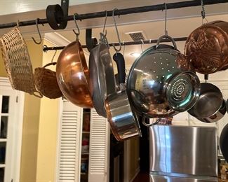 Copper pots and pans