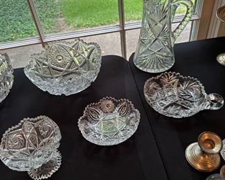 American Brilliant Period Cut Glass