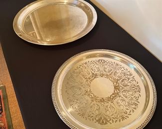Large Silverplate trays